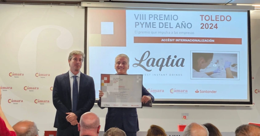 Recibiendo el premio